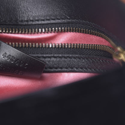 Gucci Velvet Matelasse Loved Embroidered Medium GG Marmont Shoulder Bag Black 8 of 11
