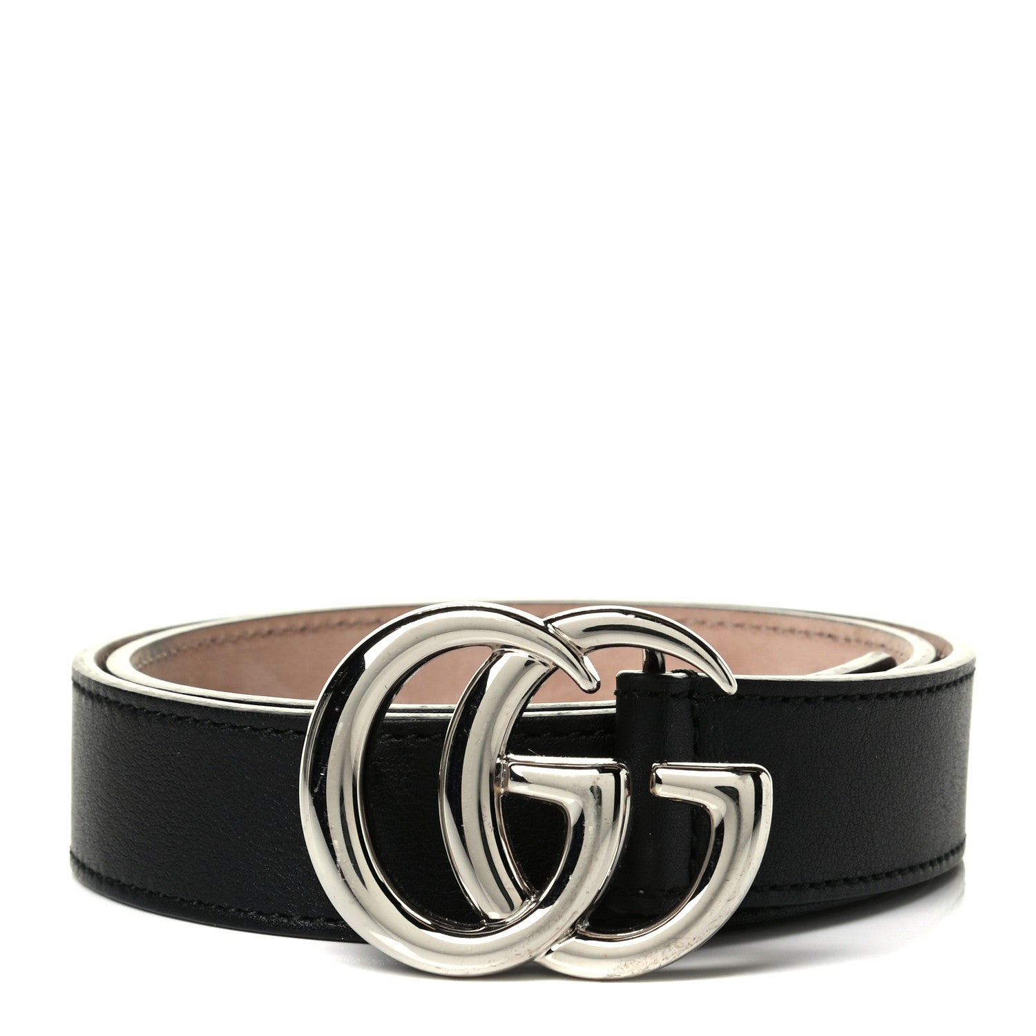 Gucci Calfskin Kids Double G 20mm Belt L Black 1 of 5