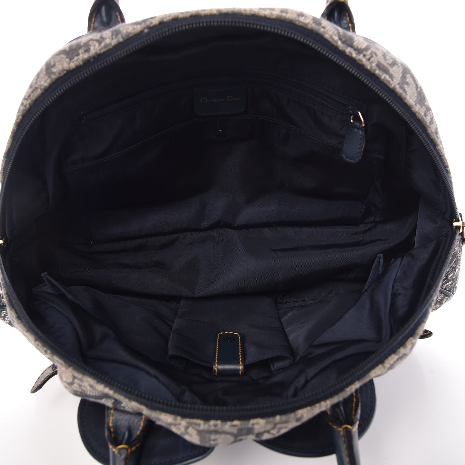 Christian Dior Monogram Saddle Bowler Navy 5 of 12