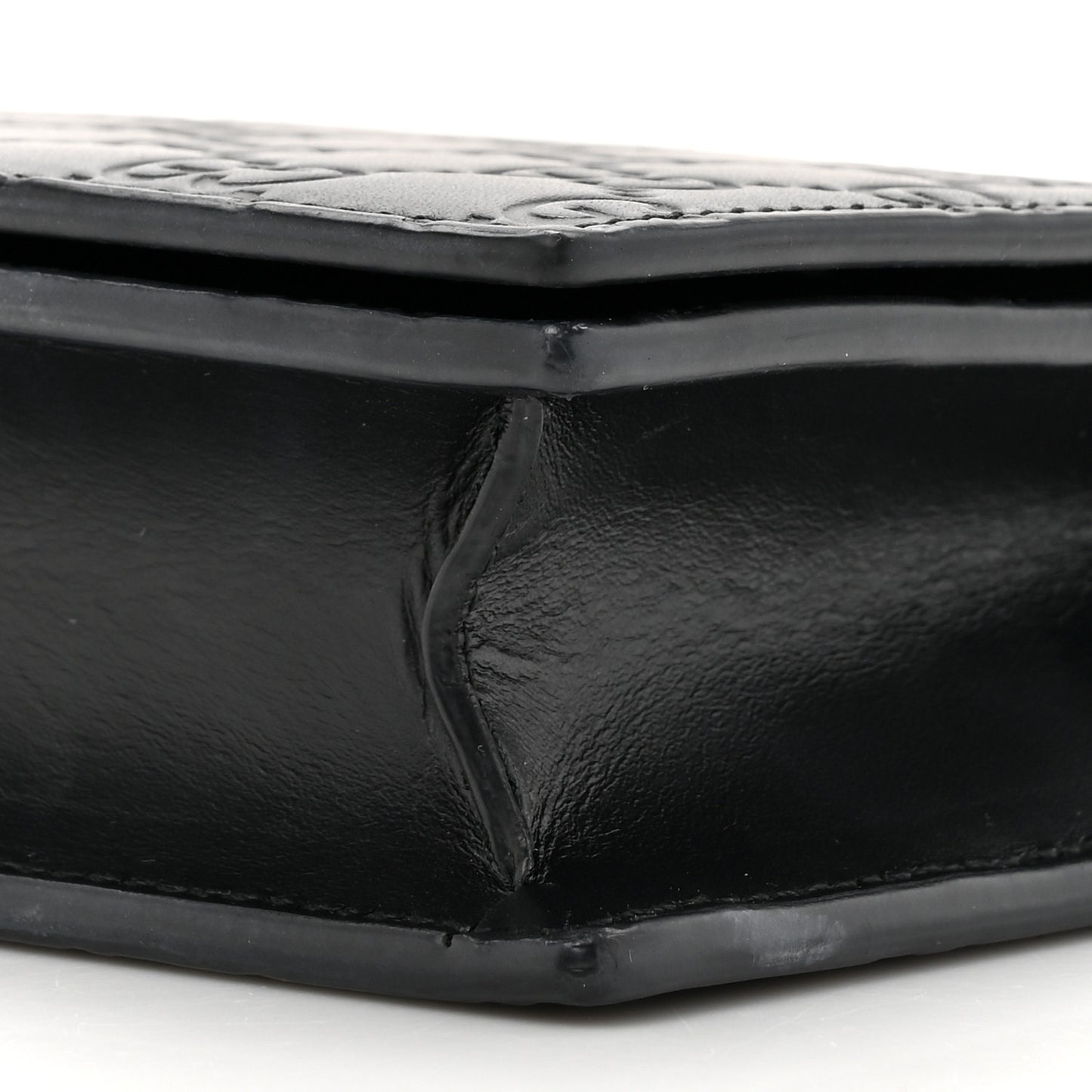 Guccissima Signature Bowy Chain Wallet Black