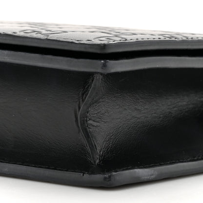 Gucci Guccissima Signature Bowy Chain Wallet Black 8 of 10