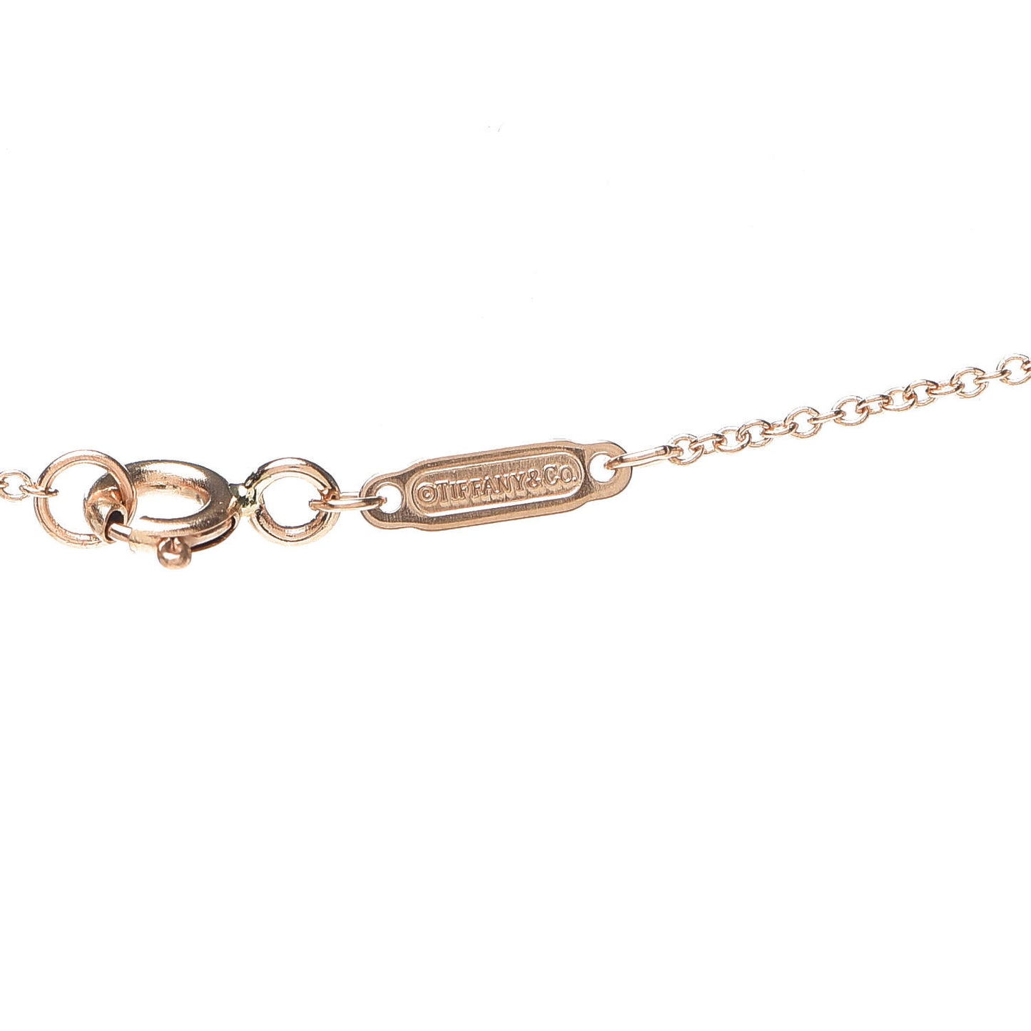 18K Rose Gold Diamond Small Ampersand Pendant Necklace