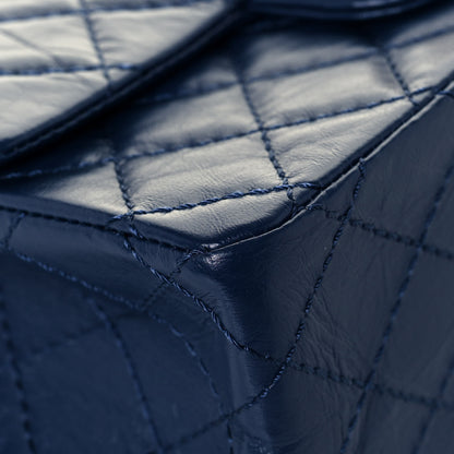 Chanel Aged Calfskin Quilted 2.55 Reissue Mini Flap Navy 8 of 12