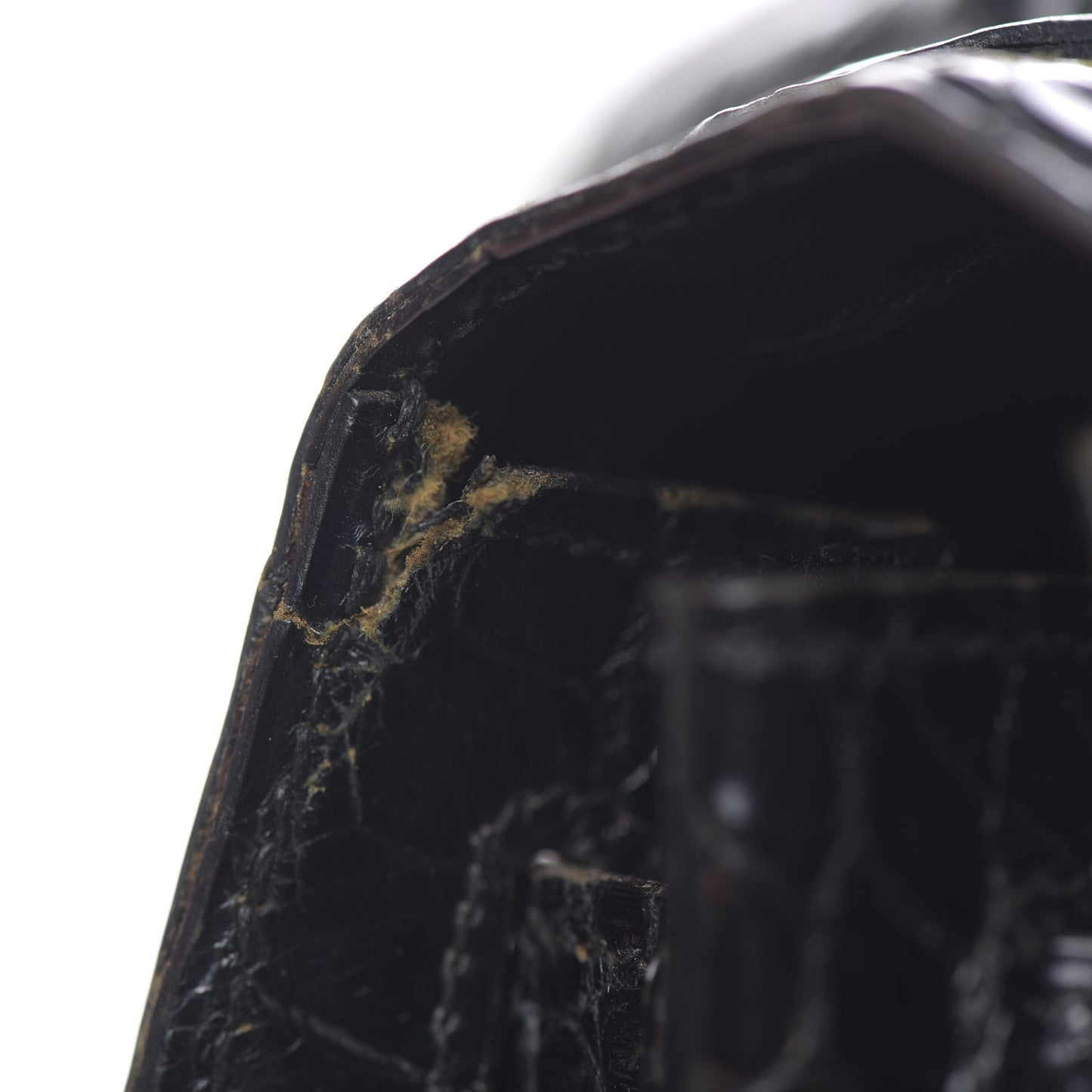 Shiny Niloticus Crocodile Kelly 28 Black