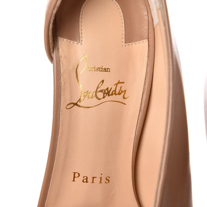 Christian Louboutin Nappa Phoebe Asymmetric 100 Pumps 38 Nude 6 of 10