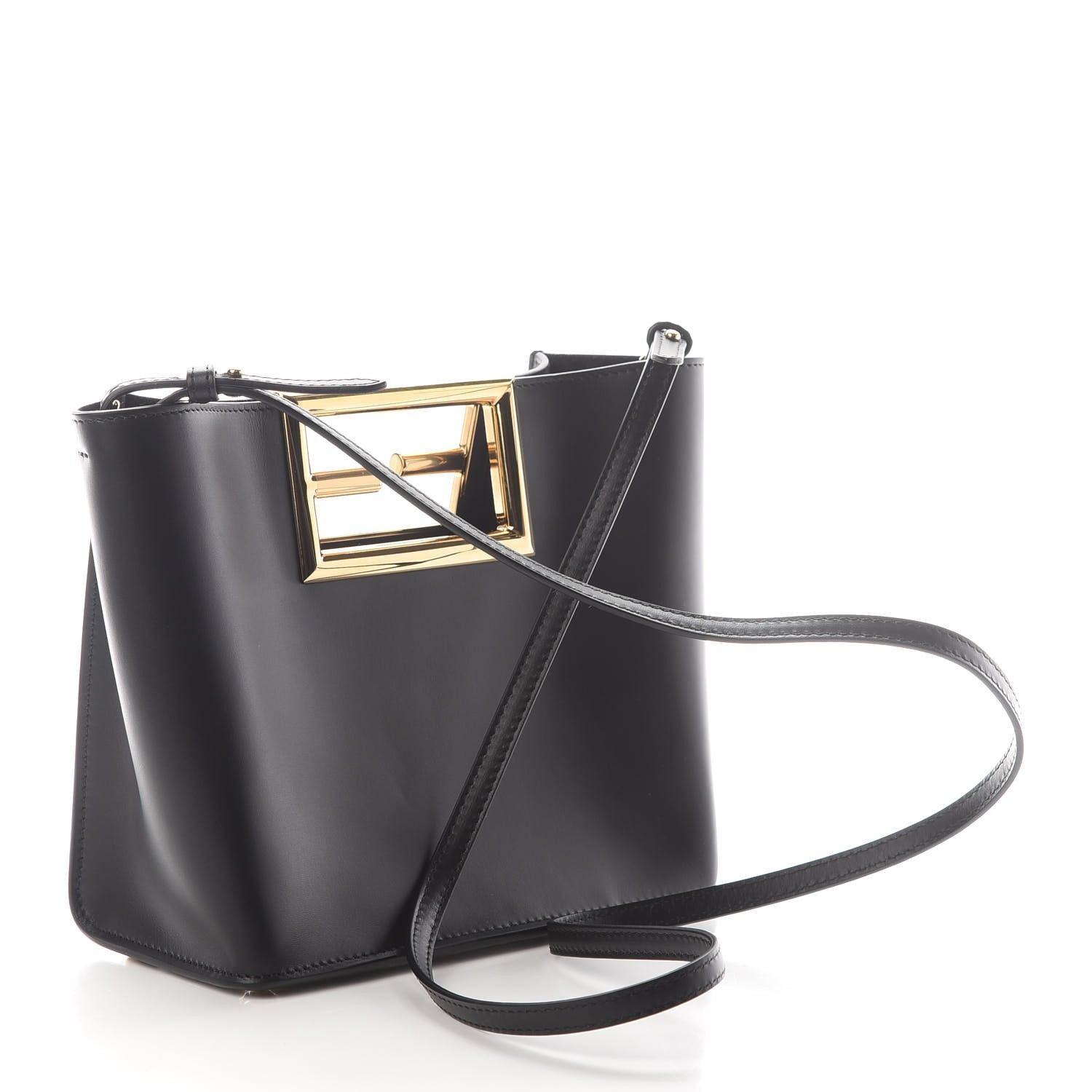 Fendi Vitello King Small Fendi Way Tote Black 2 of 7
