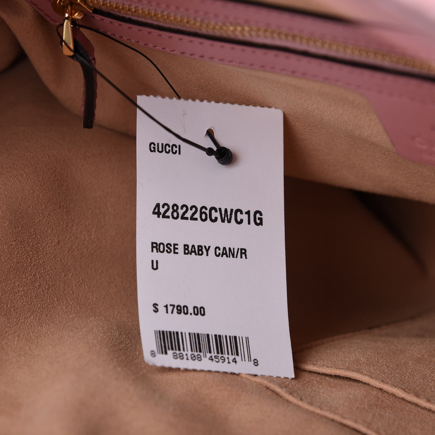 Guccissima Signature Linea A Foldover Tote Rose Baby Candy