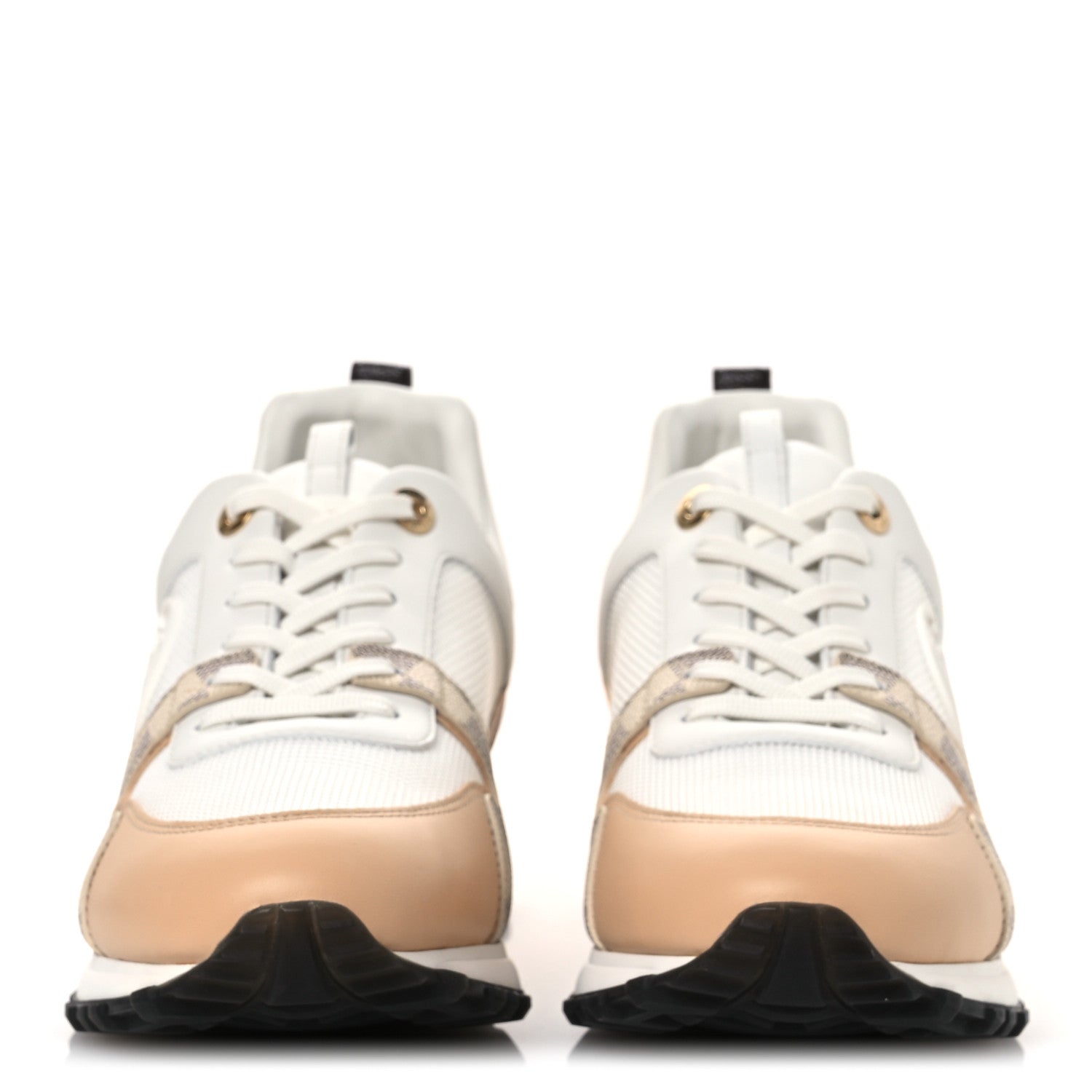 Louis Vuitton Calfskin Damier Azur Run Away Sneakers 40.5 White 3 of 10