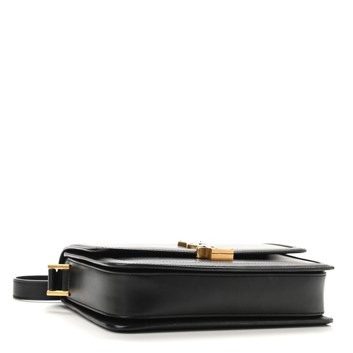 Box Calfskin Monogram Medium Solferino Satchel Black