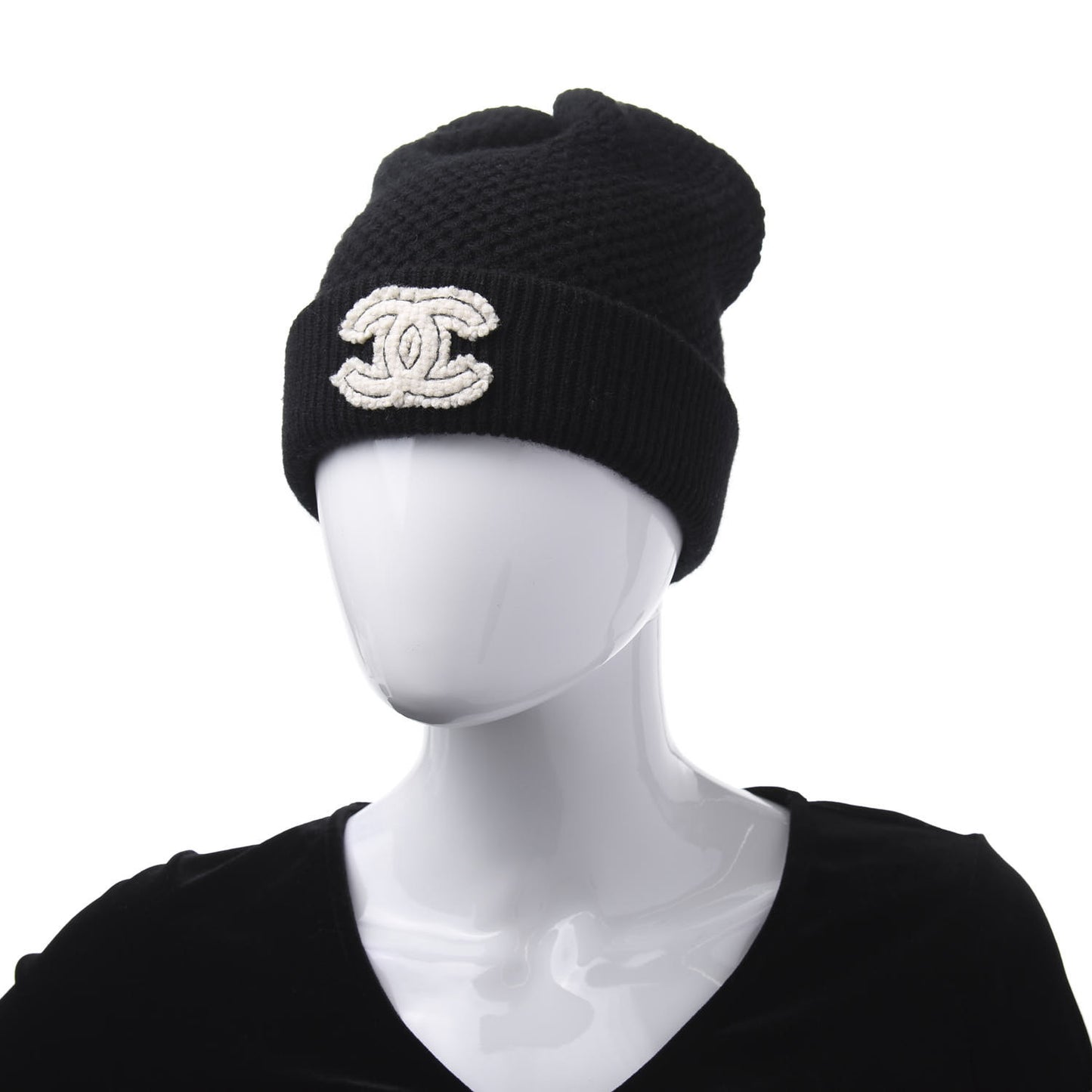 Cashmere CC Beanie Hat Black