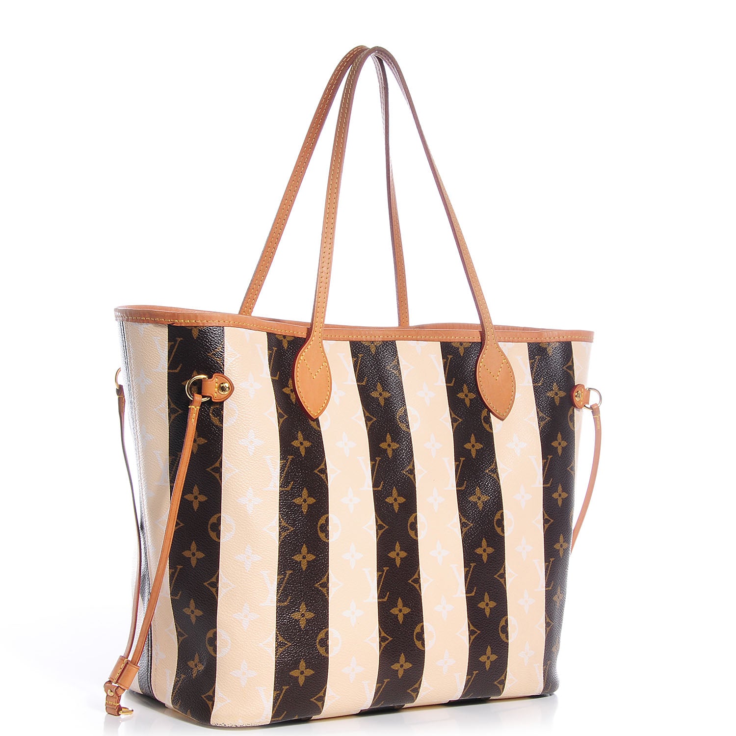 Louis Vuitton Monogram Rayures Neverfull MM 3 of 8