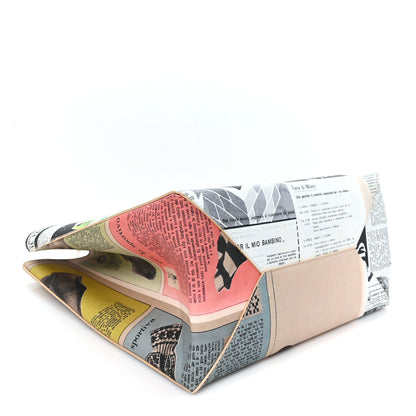Bottega Veneta Printed Calfskin Medium Newspaper Tote Bag 3 of 9