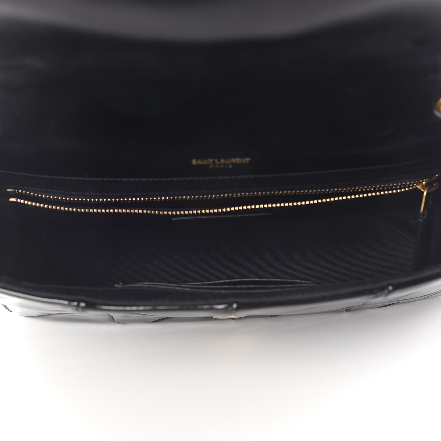 Saint Laurent Patent Patchwork Monogram Medium Jamie Black 5 of 9