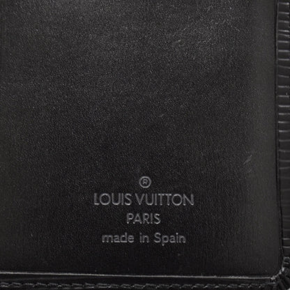 Louis Vuitton Epi Checkbook Wallet Black 6 of 7