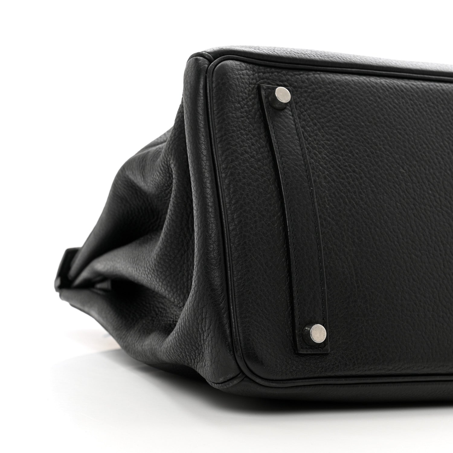 Hermes Taurillon Clemence Birkin 35 Black 9 of 13