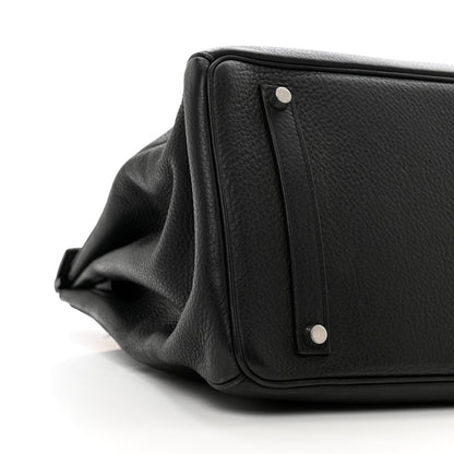 Hermes Taurillon Clemence Birkin 35 Black 9 of 13