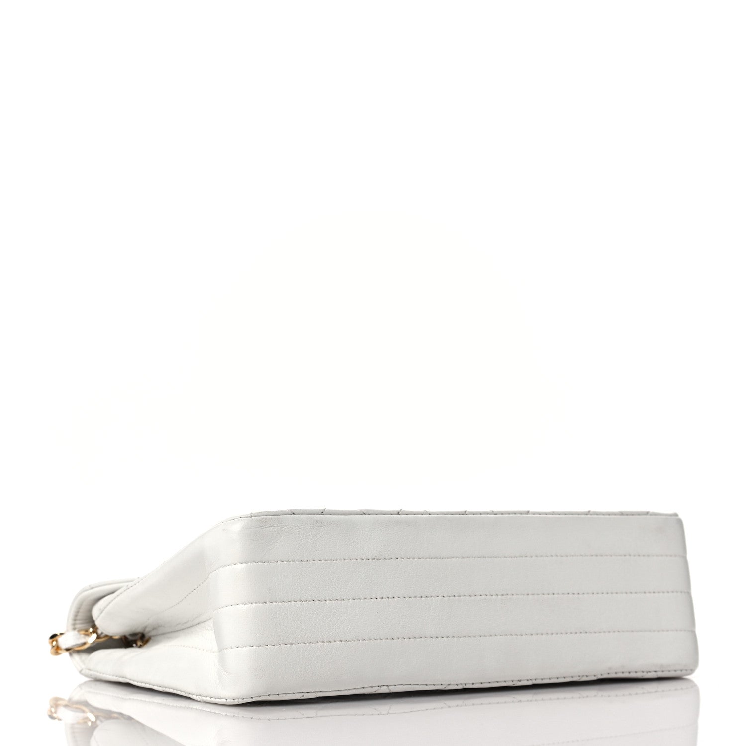 Chanel Lambskin Quilted Small Single Flap White 3 of 8