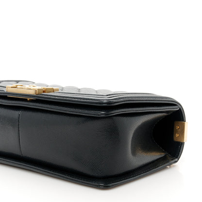 Chanel Caviar Quilted Medium Top Handle Boy Flap Black 10 of 10