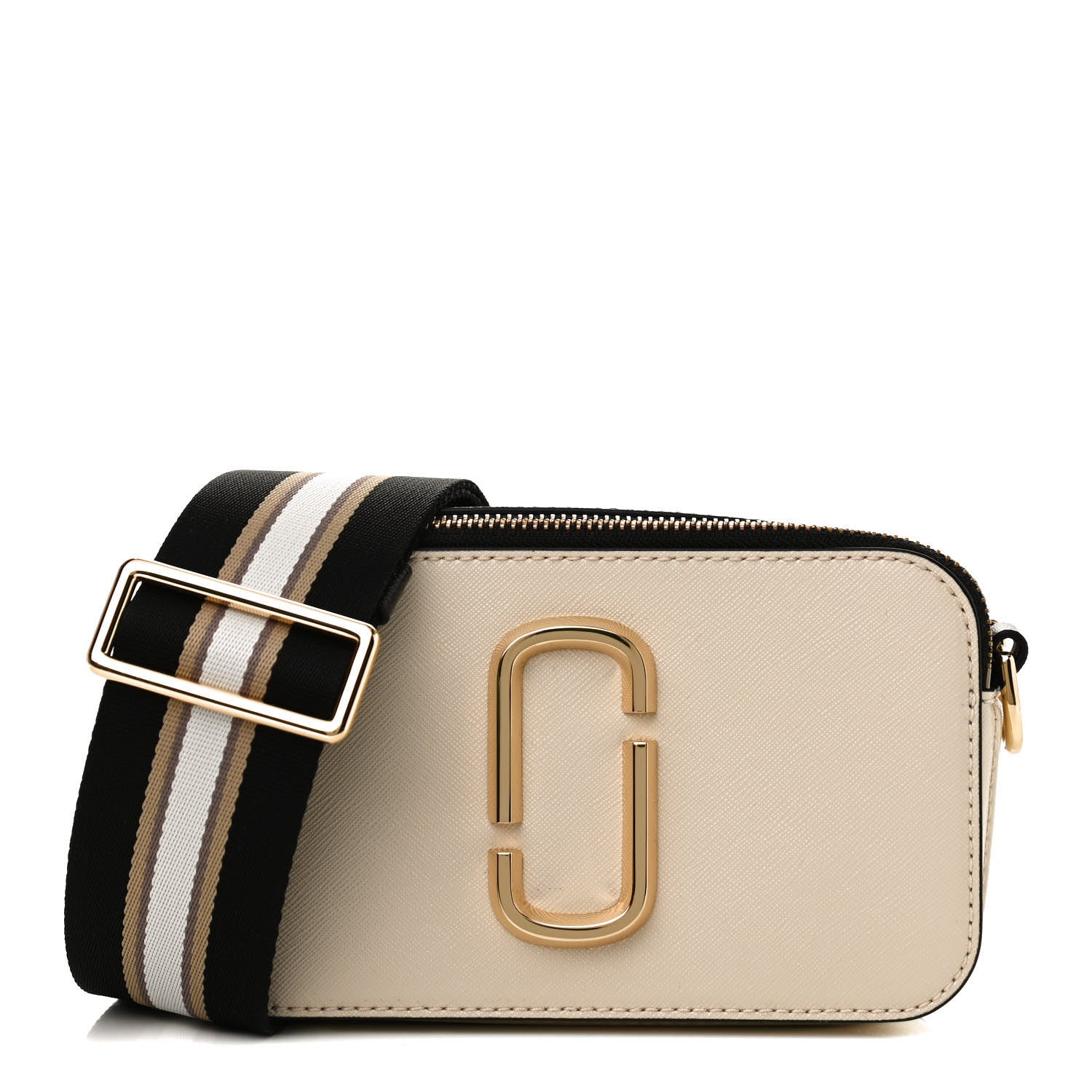 Marc Jacobs Saffiano Small Snapshot Camera Bag Cloud White Multicolor 1 of 10