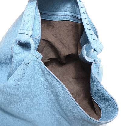 Bottega Veneta Washed Cervo Deerskin Large Hobo Ciel 5 of 9