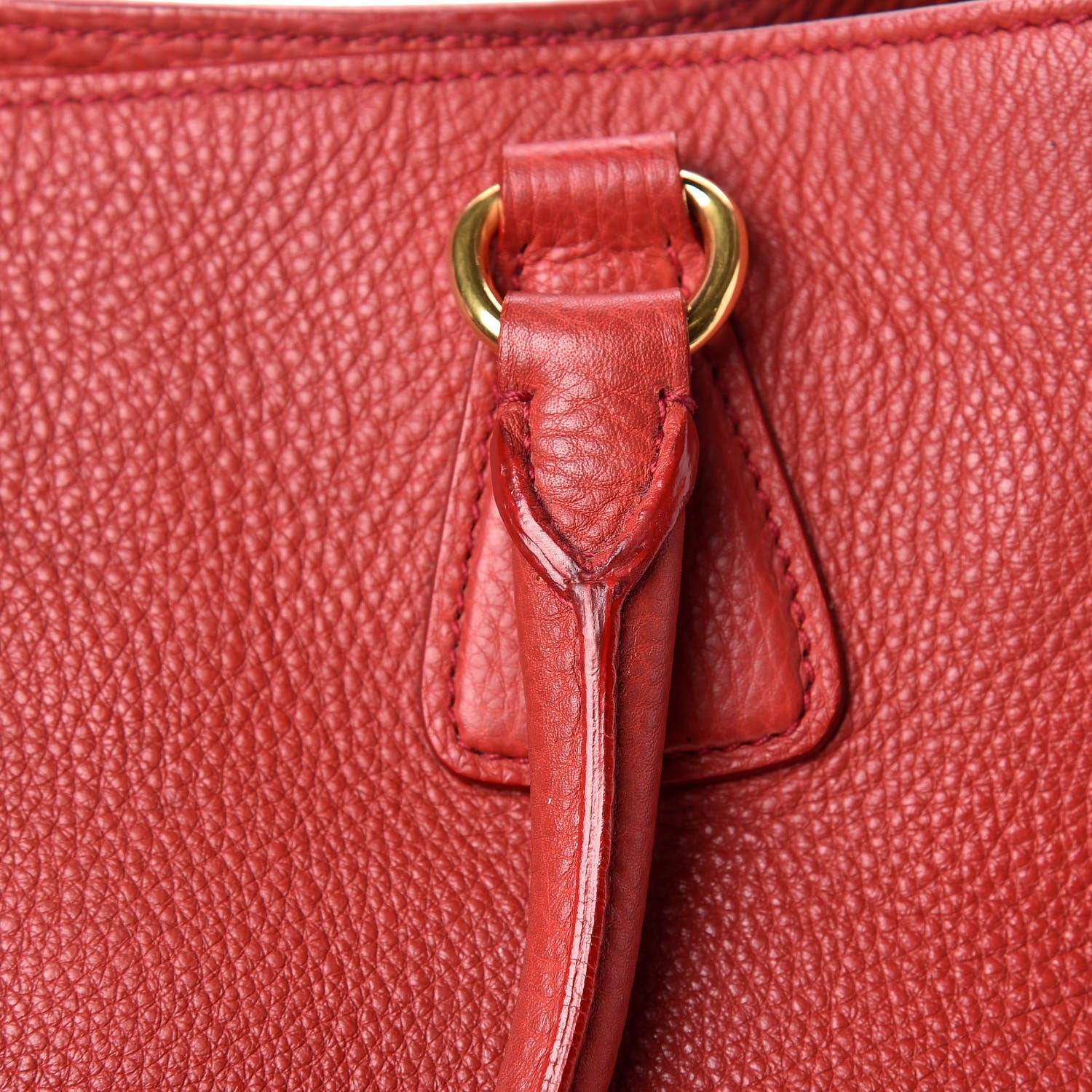 Prada Vitello Daino Tote Rosso 14 of 22