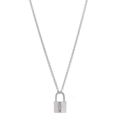 Louis Vuitton Sterling Silver Lockit Necklace 2 of 12