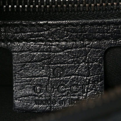Gucci Monogram Medium Horsebit Chain Hobo Black 5 of 9