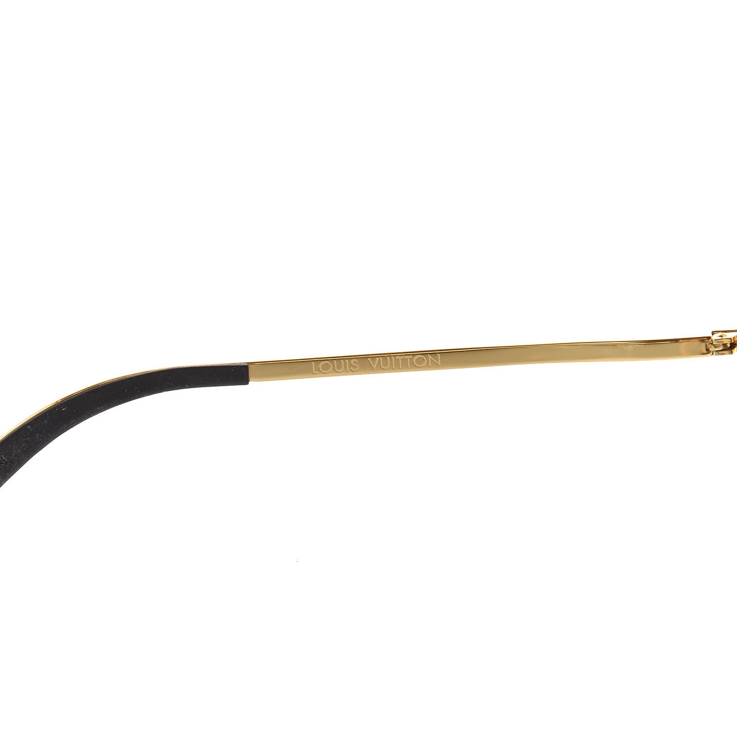 Louis Vuitton Metal Monogram Grease Sunglasses Z1172W Gold 5 of 9