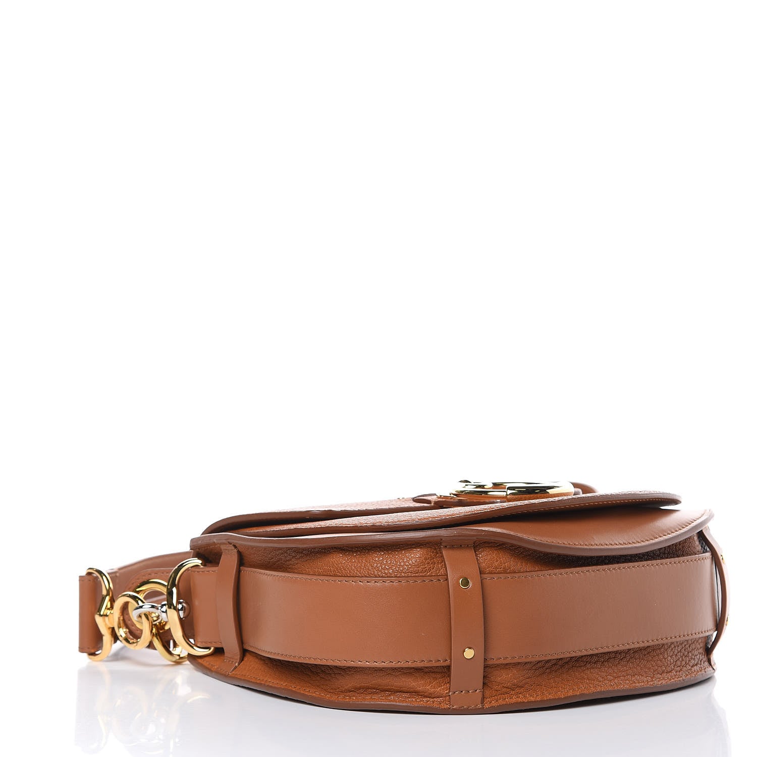Chloe Grained Calfskin Large Tess Bag Caramel 4 of 8