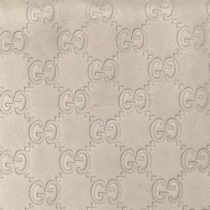 Gucci Guccissima Flap Messenger Bag Ivory 17 of 23