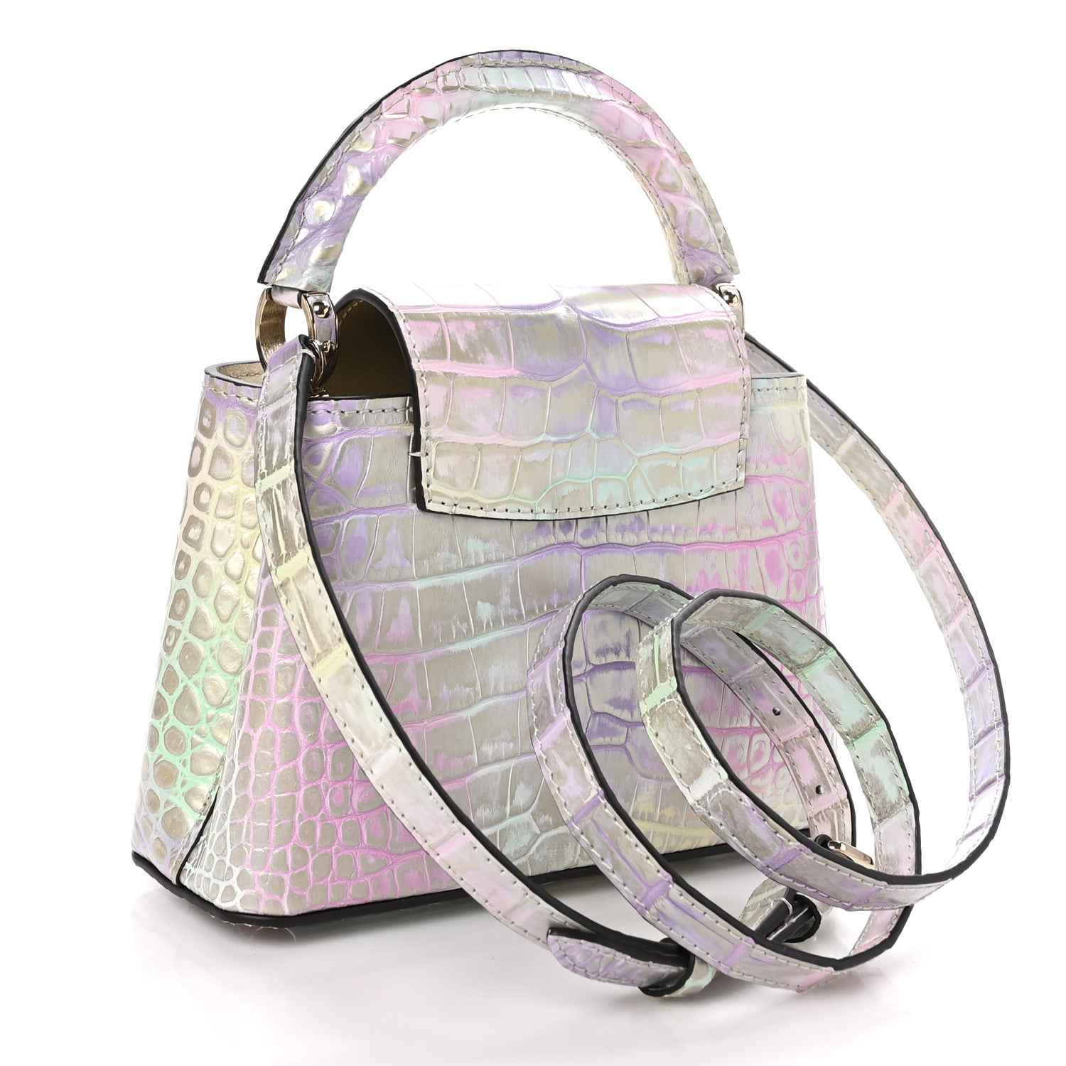 Louis Vuitton Crocodile Mini Capucines Multicolor 3 of 9
