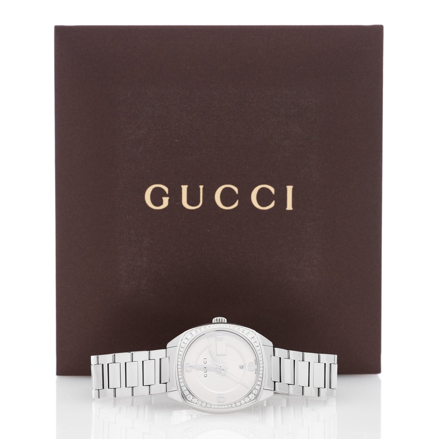 Stainless Steel Diamond Bezel 40mm GG2570 Quartz Watch