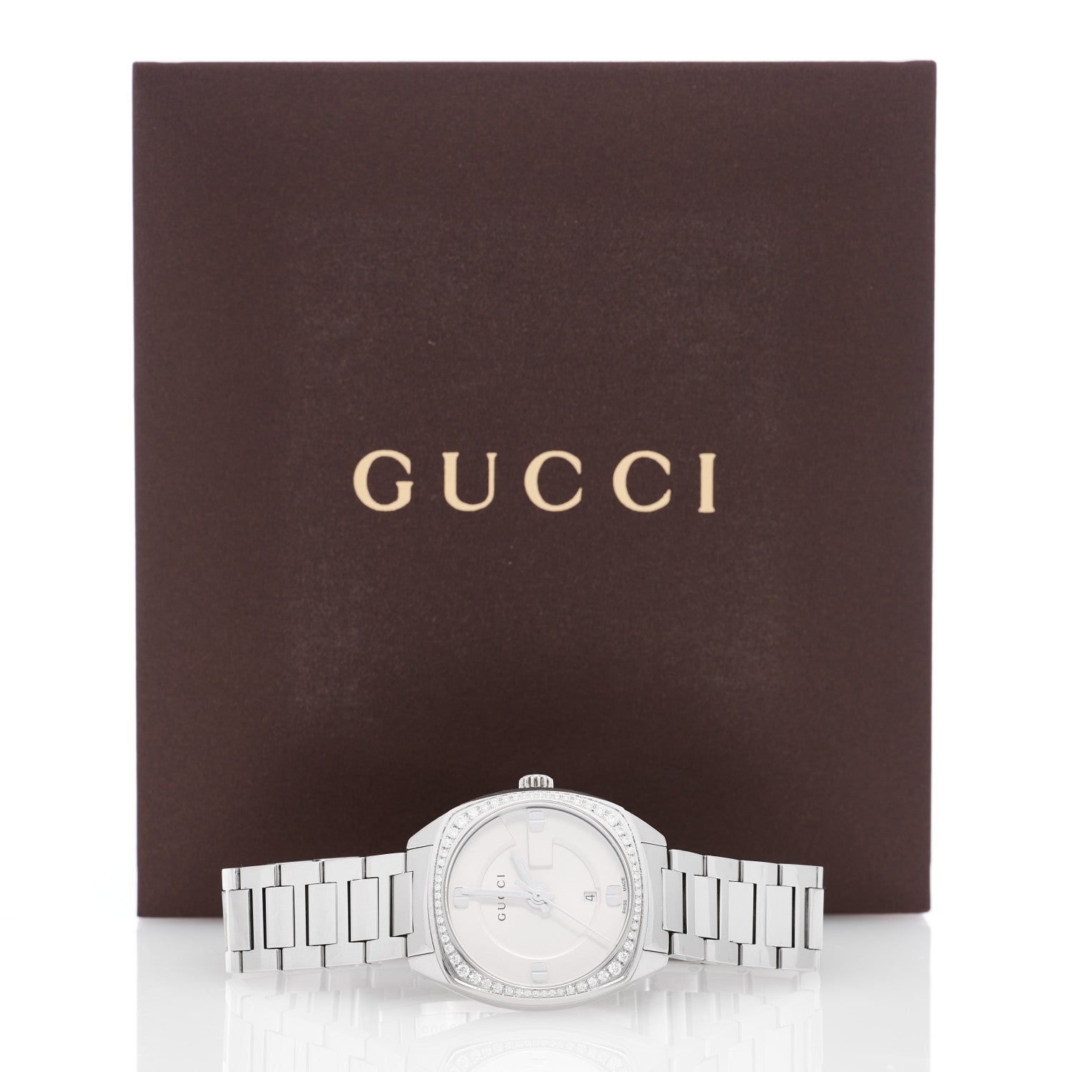 Gucci Stainless Steel Diamond Bezel 40mm GG2570 Quartz Watch 5 of 5