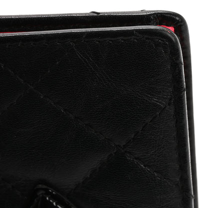 Chanel Calfskin Quilted Cambon Yen Wallet Black 17 of 19