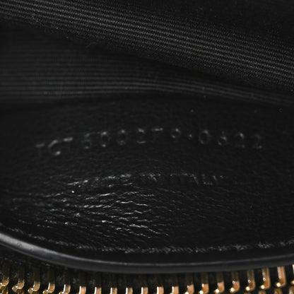Saint Laurent Sheepskin Matelasse Chevron Monogram Medium College Bag Black 7 of 10