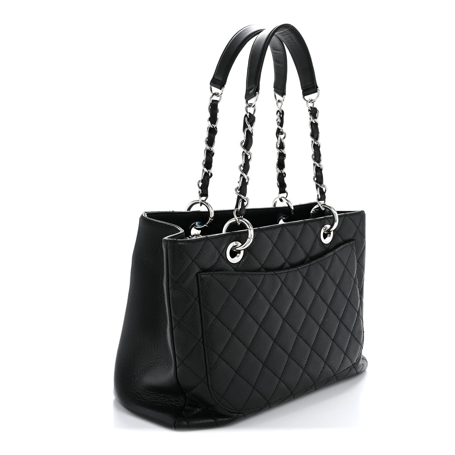 Chanel Caviar Quilted Grand Shopping Tote GST Black 3 of 15