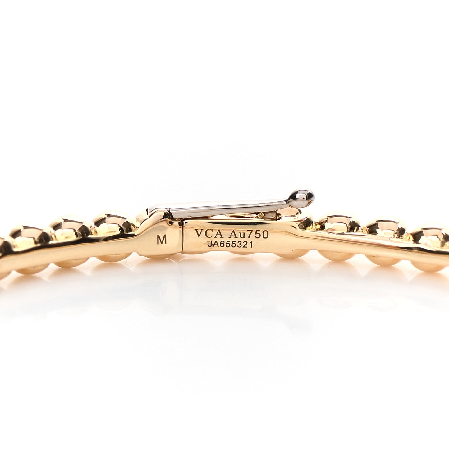 18K Yellow Gold Perlee Pearls of Gold Bracelet M