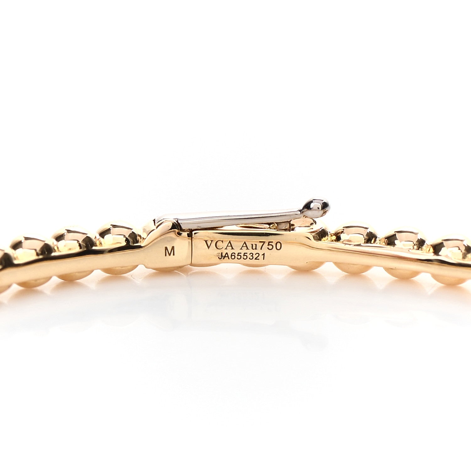 Van Cleef & Arpels 18K Yellow Gold Perlee Pearls of Gold Bracelet M 3 of 4