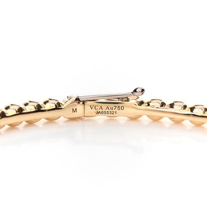 Van Cleef & Arpels 18K Yellow Gold Perlee Pearls of Gold Bracelet M 3 of 4