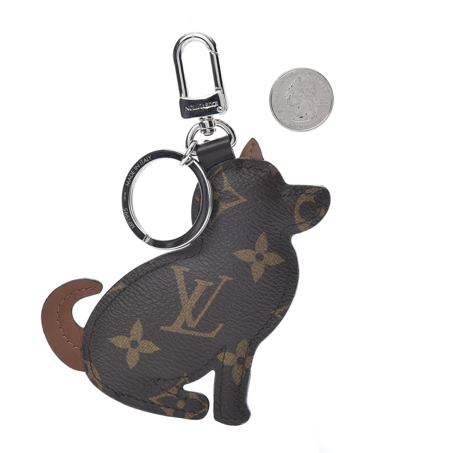 Louis Vuitton Monogram Dog Bag Charm Key Holder 2 of 4