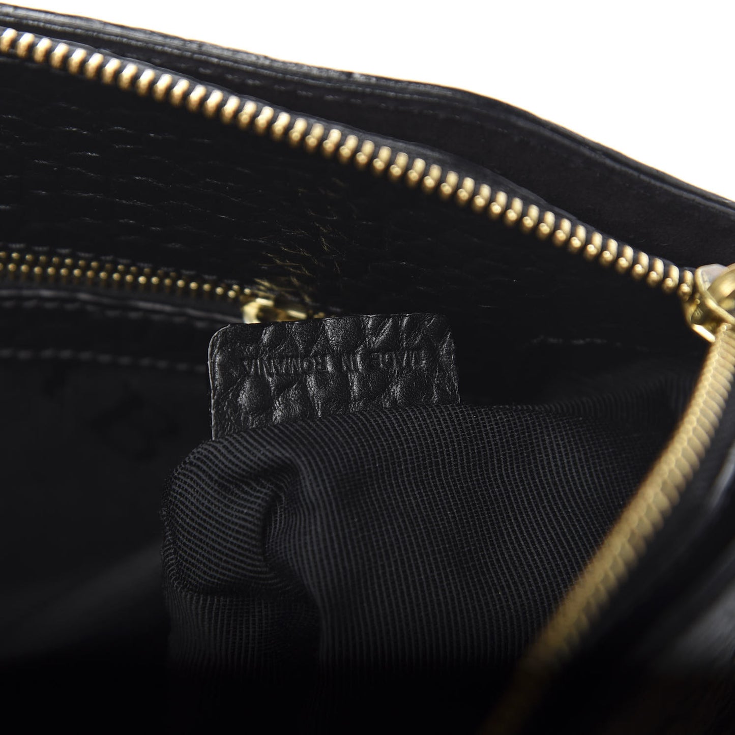 Signature Grain Calfskin Small Chichester Crossbody Clutch Bag Black