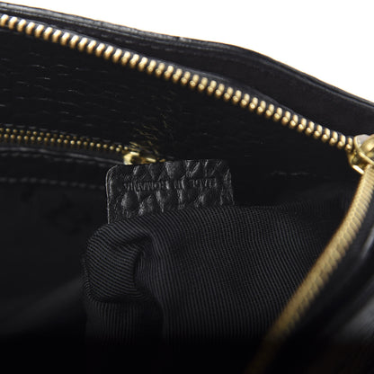 Burberry Signature Grain Calfskin Small Chichester Crossbody Clutch Bag Black 7 of 11