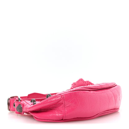 Balenciaga Agneau Arena Le Cagole Shoulder Bag XS Hot Pink 5 of 11