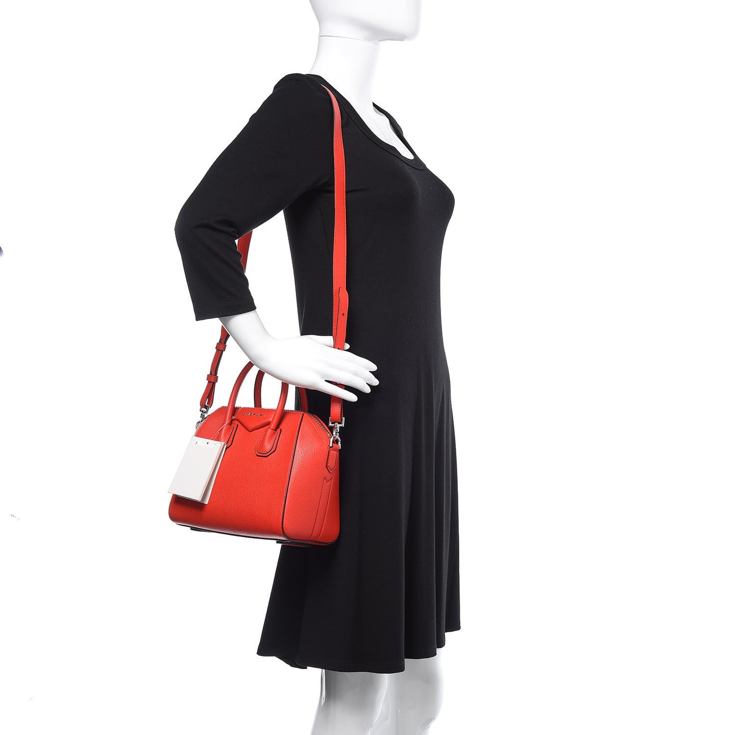 Sugar Goatskin Mini Antigona Pop Red