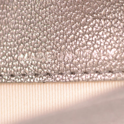Chanel Diamond Stitched Yen Wallet Metallic 7 of 9