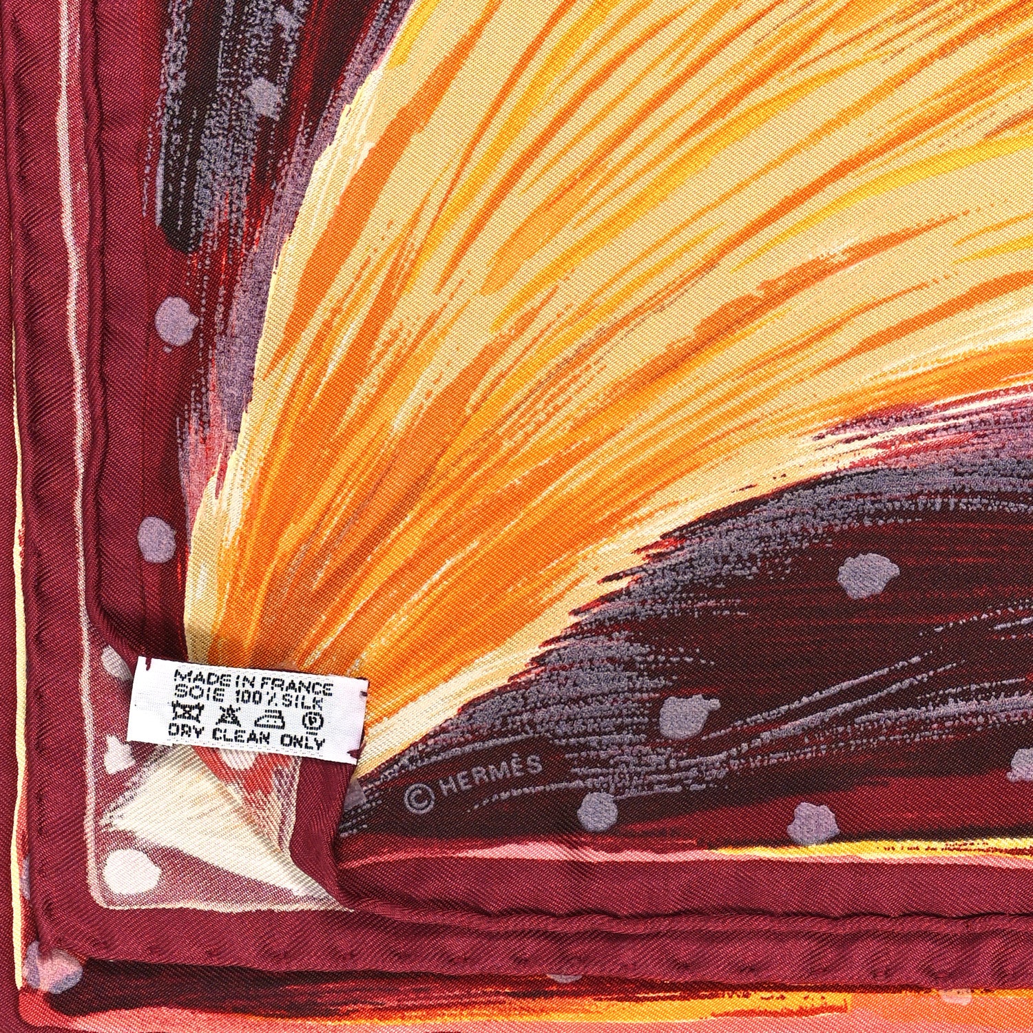 Hermes Silk Feux Du Ciel Scarf 90 3 of 3