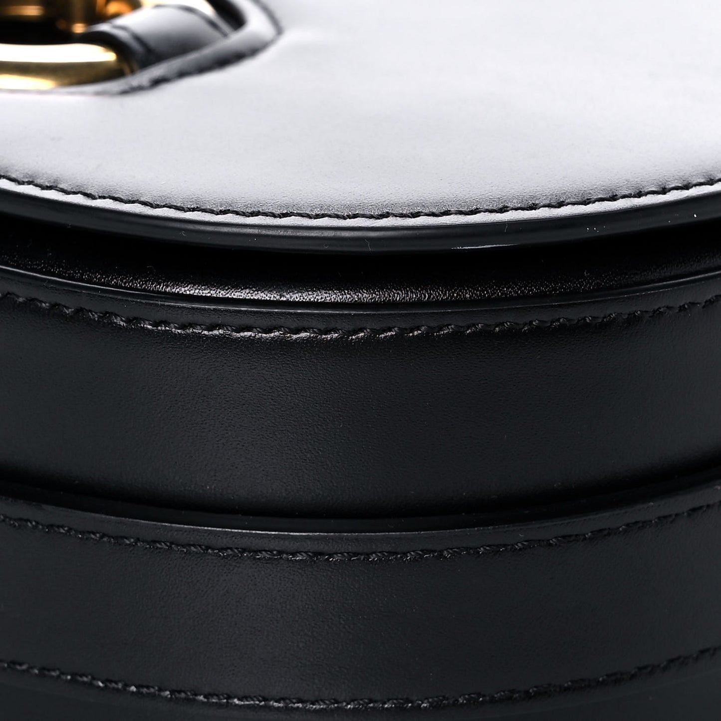 Shiny Calfskin Medium Maillon Triomphe Black