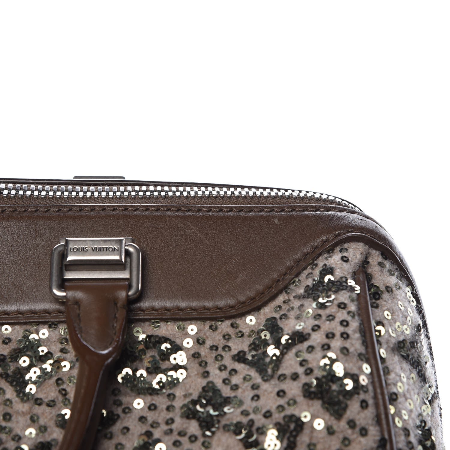 Louis Vuitton Sequin Monogram Sunshine Express Speedy Kaki 12 of 23