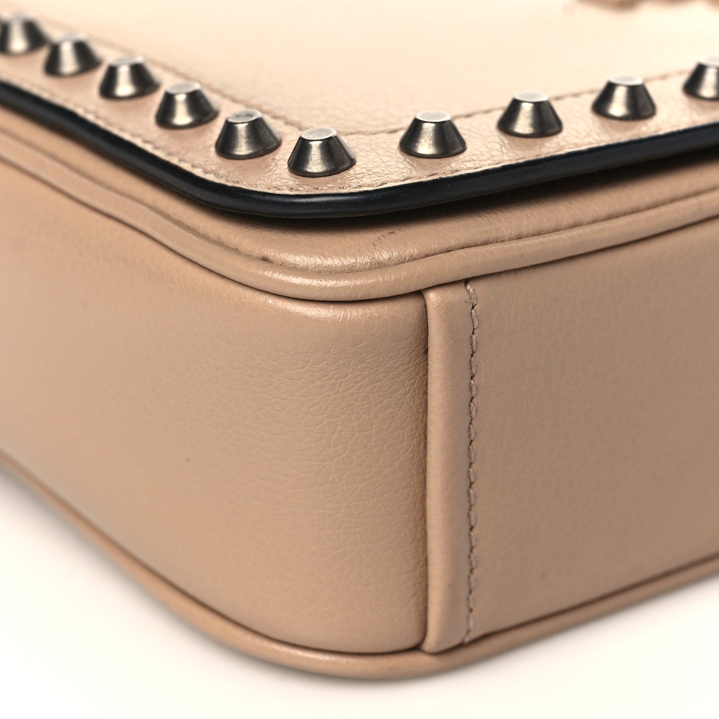 Glace Calfskin Studded Crossbody Cammeo