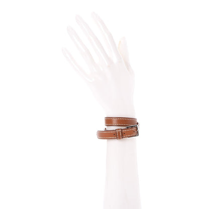 Hermes Barenia Etriviere Double Tour Bracelet XS Fauve 2 of 7